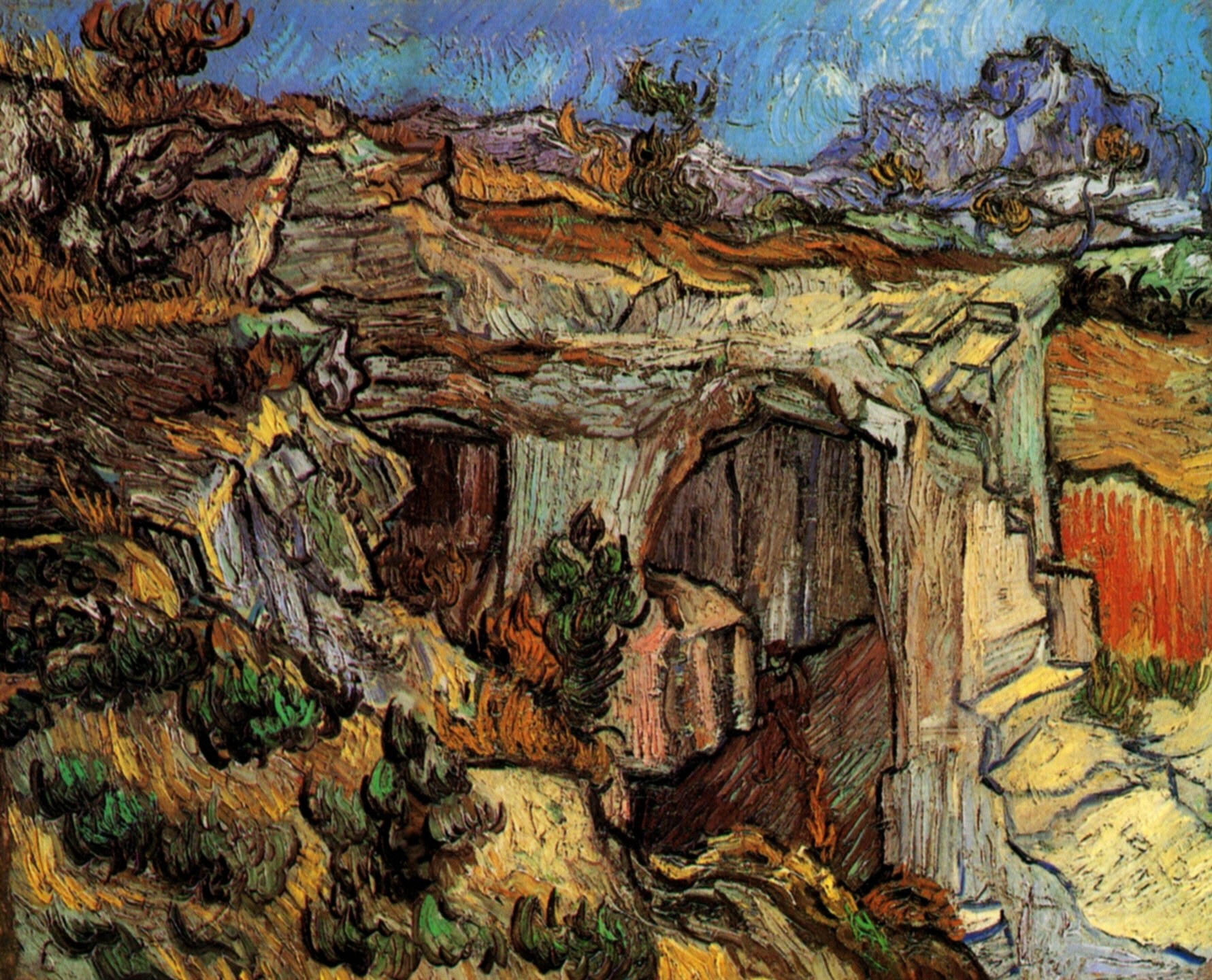 Картина Ван Гога Вход в каменоломню близ Сен-Реми 1889